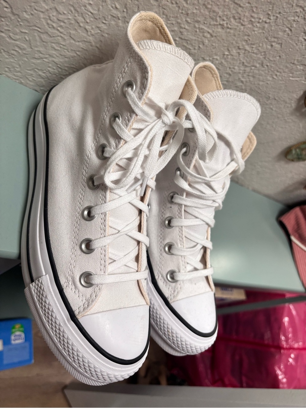 Converse Women's White High-Top Canvas Sneakers